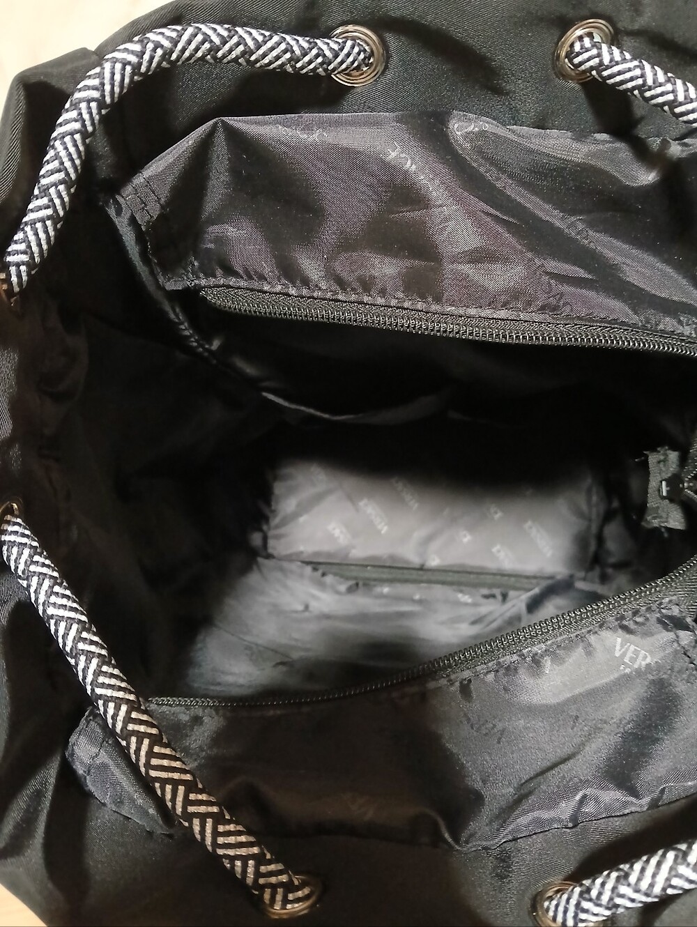 Versace Parfums Nylon Drawstring Backpack - Picture 3 of 7
